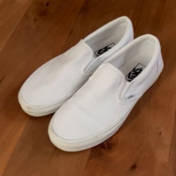 White Vans Slip Ons - Picture 4 of 5